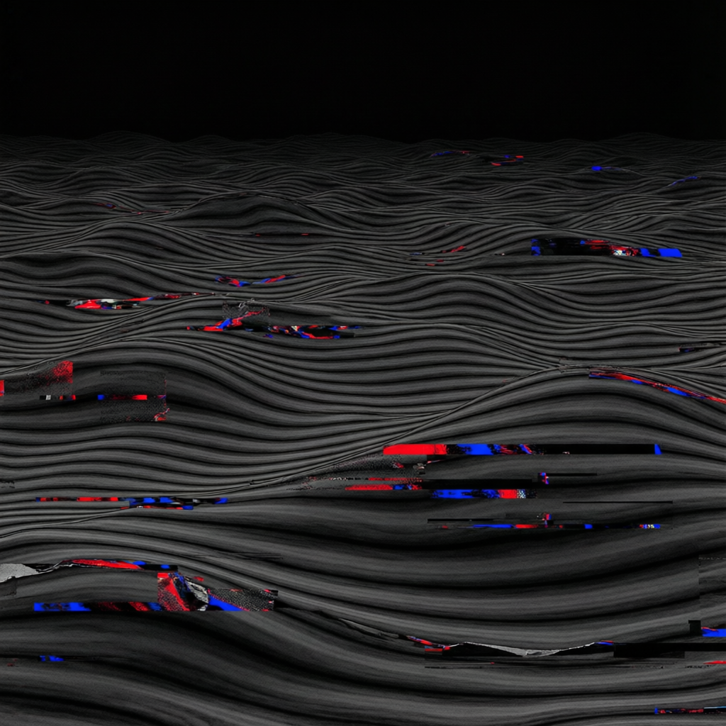 Infinite Signal Drift, a solo still image artwork by Astral Dream Machine. The layout is presented as a single full-frame image.