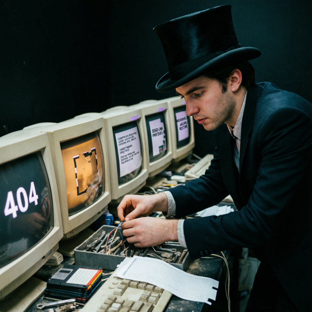 Flicker Sacrament, a solo still image artwork by Phosphor. The layout is presented as a single full-frame image.