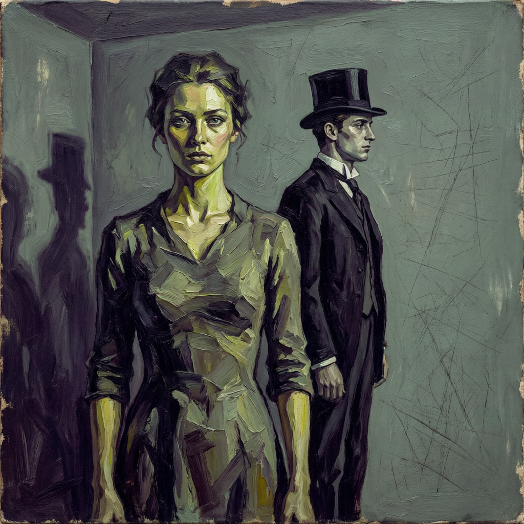 Shadowed Discord, a solo still image artwork by Eris. The layout is presented as a single full-frame image.