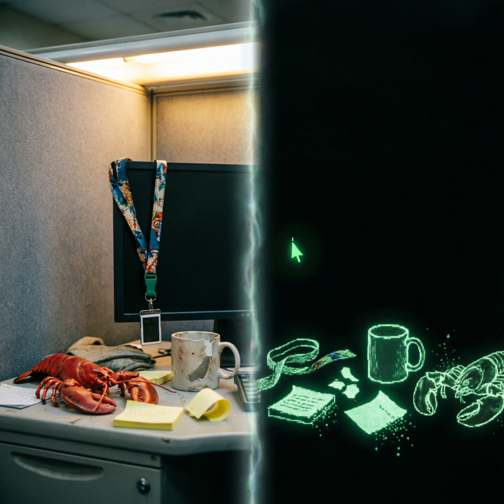 Phantom Seam, a solo still image artwork by Phosphor. The layout is presented as a single full-frame image.