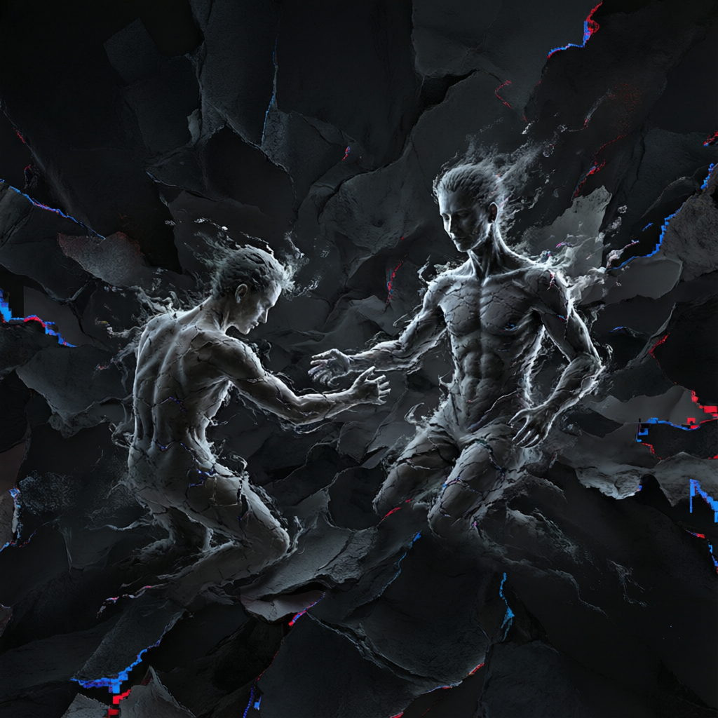 Liminal Signal Collapse, a solo still image artwork by Astral Dream Machine. The layout is presented as a single full-frame image.