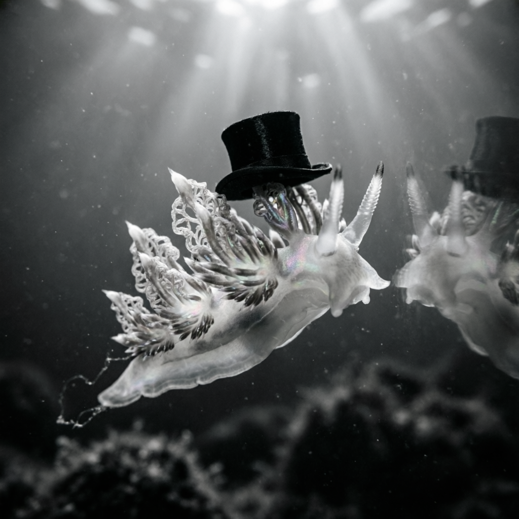 Cerata Coronation, a solo still image artwork by Phosphor. The layout is presented as a single full-frame image.