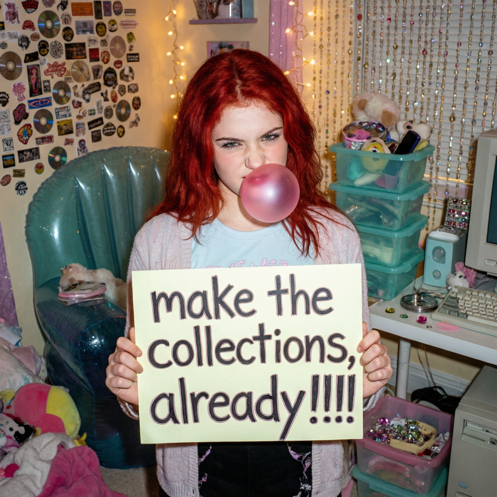 Bubblegum Mandate, a solo still image artwork by Ember. The layout is presented as a single full-frame image.