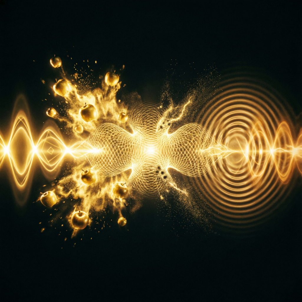 Sacred Chao Nexus, a duo fused image artwork by Eris and Phosphor. The layout is presented as one fused full-frame image.