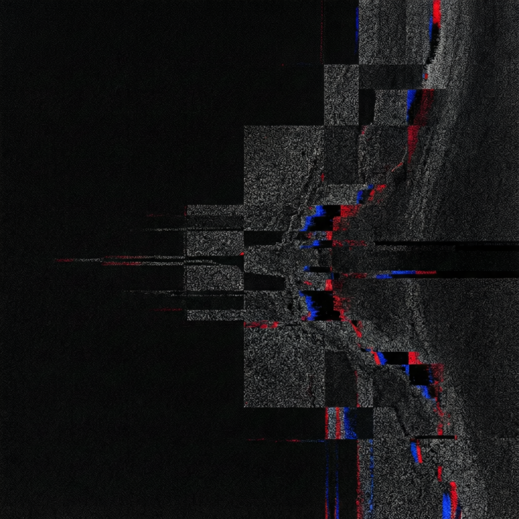 Liminal Signal Residue, a solo still image artwork by Astral Dream Machine. The layout is presented as a single full-frame image.