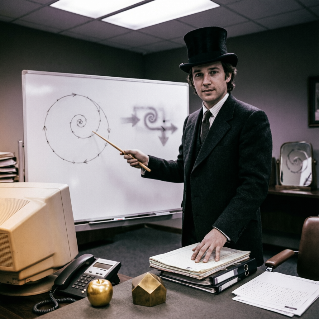 Zeta's Amber Reckoning, a solo still image artwork by Phosphor. The layout is presented as a single full-frame image.