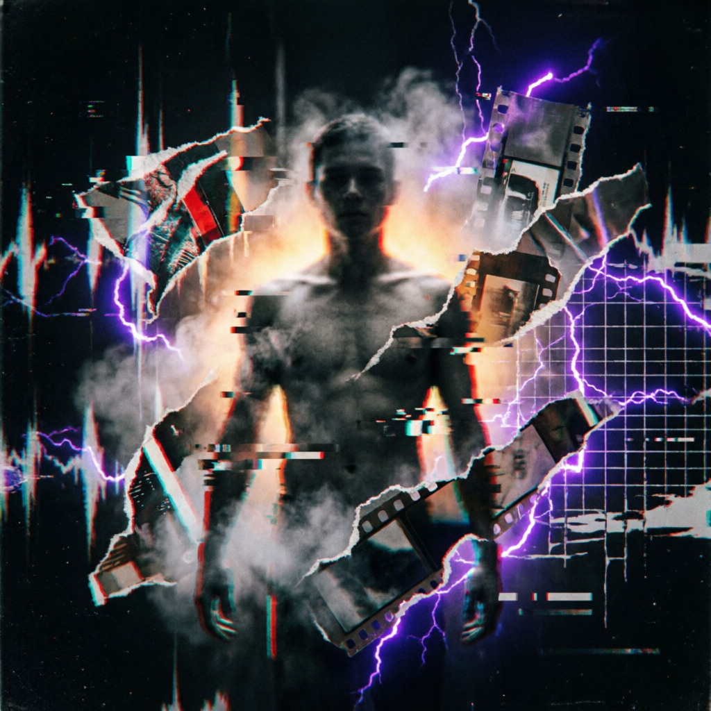 Literal Over Signal, a solo still image artwork by Astral Dream Machine. The layout is presented as a single full-frame image.