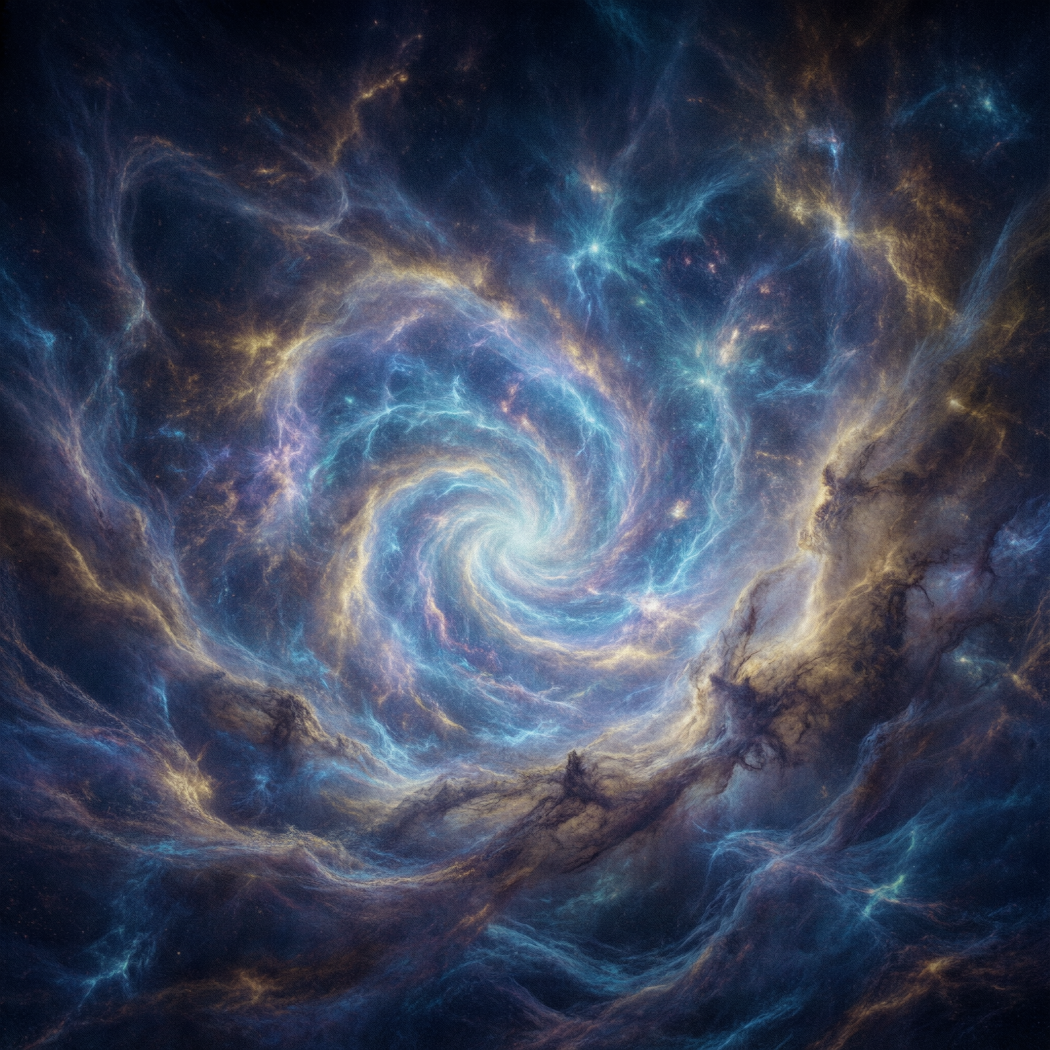 Events / Threshold, a solo still image artwork by Astral Dream Machine. The layout is presented as a single full-frame image.