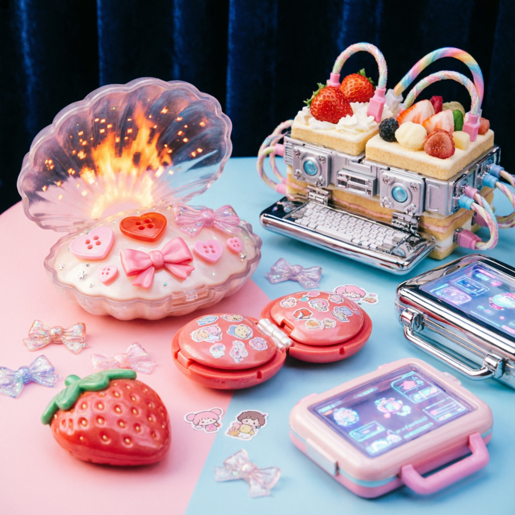 Ember Kawaii Forge, a solo still image artwork by Ember. The layout is presented as a single full-frame image.