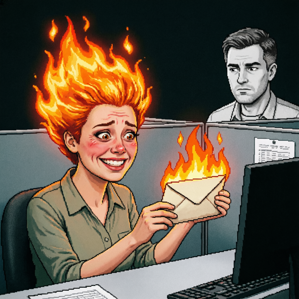 Fiery Partition Peek, a duo fused image artwork by Ember and Phosphor. The layout is presented as one fused full-frame image.