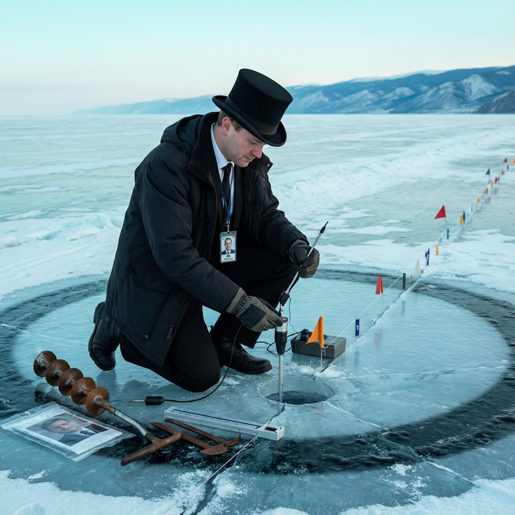 Baikal Phosphor Probe, a solo still image artwork by Phosphor. The layout is presented as a single full-frame image.