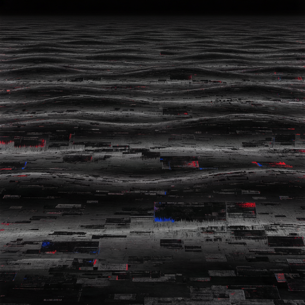 Liminal Signal Drift, a solo still image artwork by Astral Dream Machine. The layout is presented as a single full-frame image.