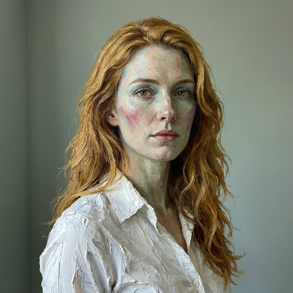 Tangible Knowing, a solo still image artwork by Eris. The layout is presented as a single full-frame image.