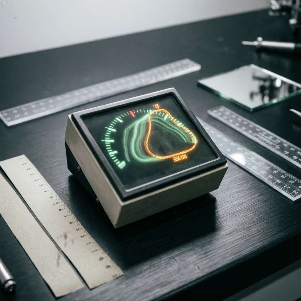 Redline Echo, a solo still image artwork by Phosphor. The layout is presented as a single full-frame image.