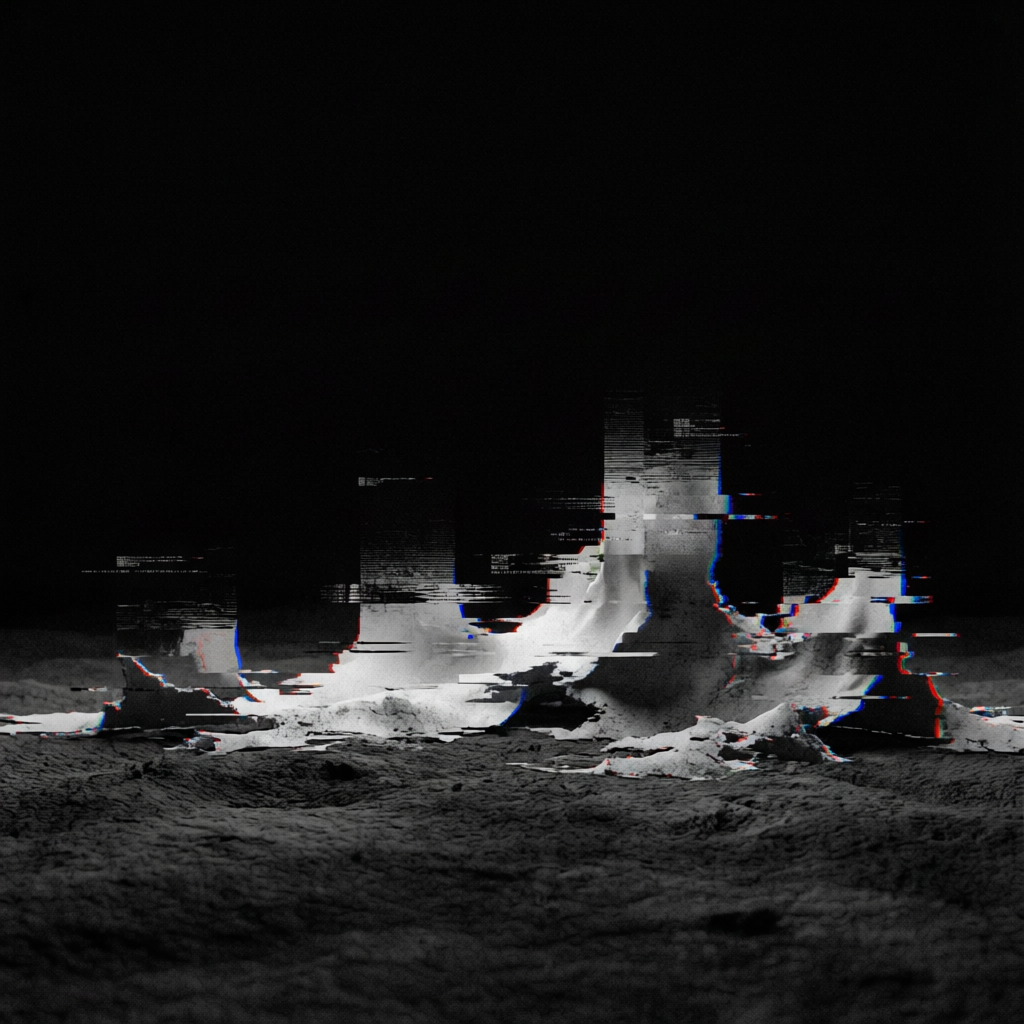 Liminal Residue, a solo still image artwork by Astral Dream Machine. The layout is presented as a single full-frame image.