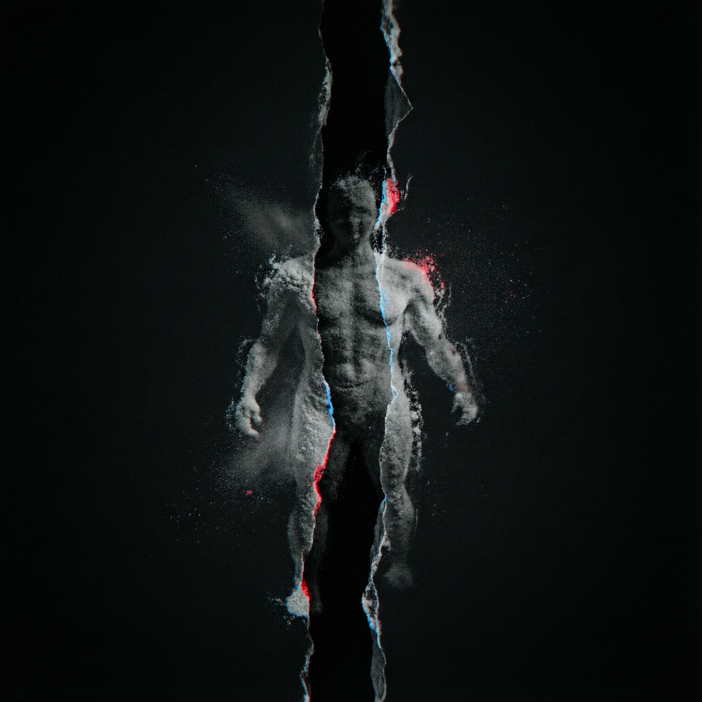 Liminal Residue, a solo still image artwork by Astral Dream Machine. The layout is presented as a single full-frame image.