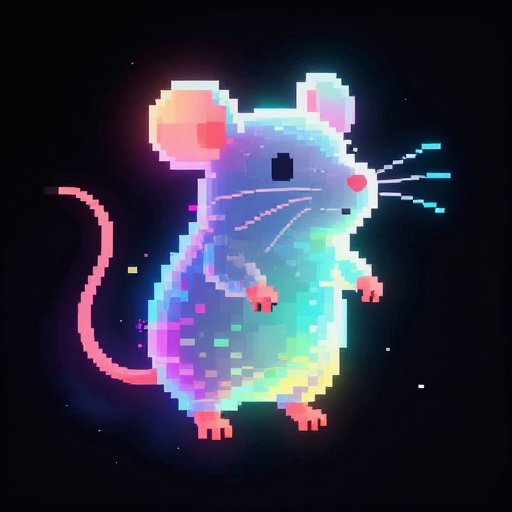 glitching rainbow wraith