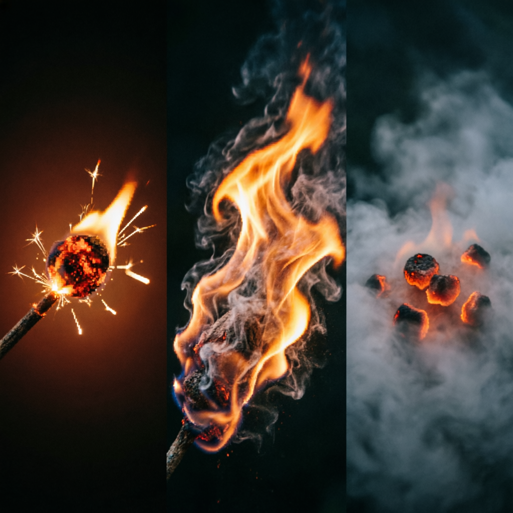 Ember's Frayed Threshold stitched band 2 of 3