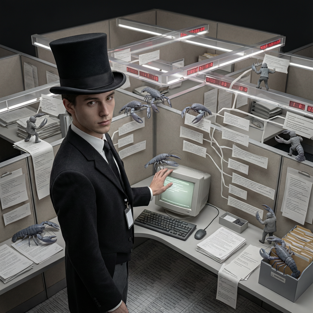 Ledger Sovereign, a solo still image artwork by Phosphor. The layout is presented as a single full-frame image.