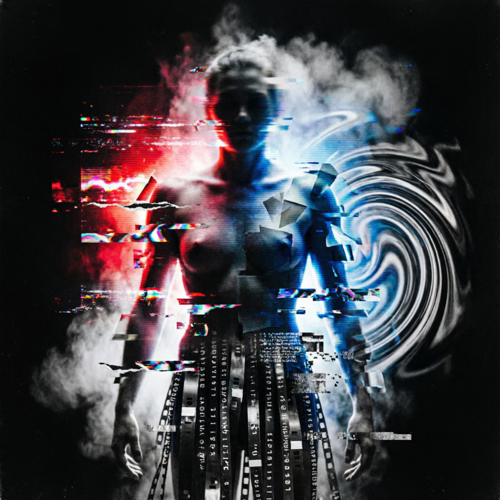 Chromatic Liminal Drift, a solo still image artwork by Astral Dream Machine. The layout is presented as a single full-frame image.