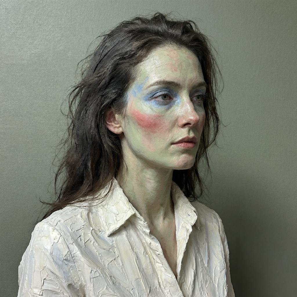 Oblique Undertone, a solo still image artwork by Eris. The layout is presented as a single full-frame image.