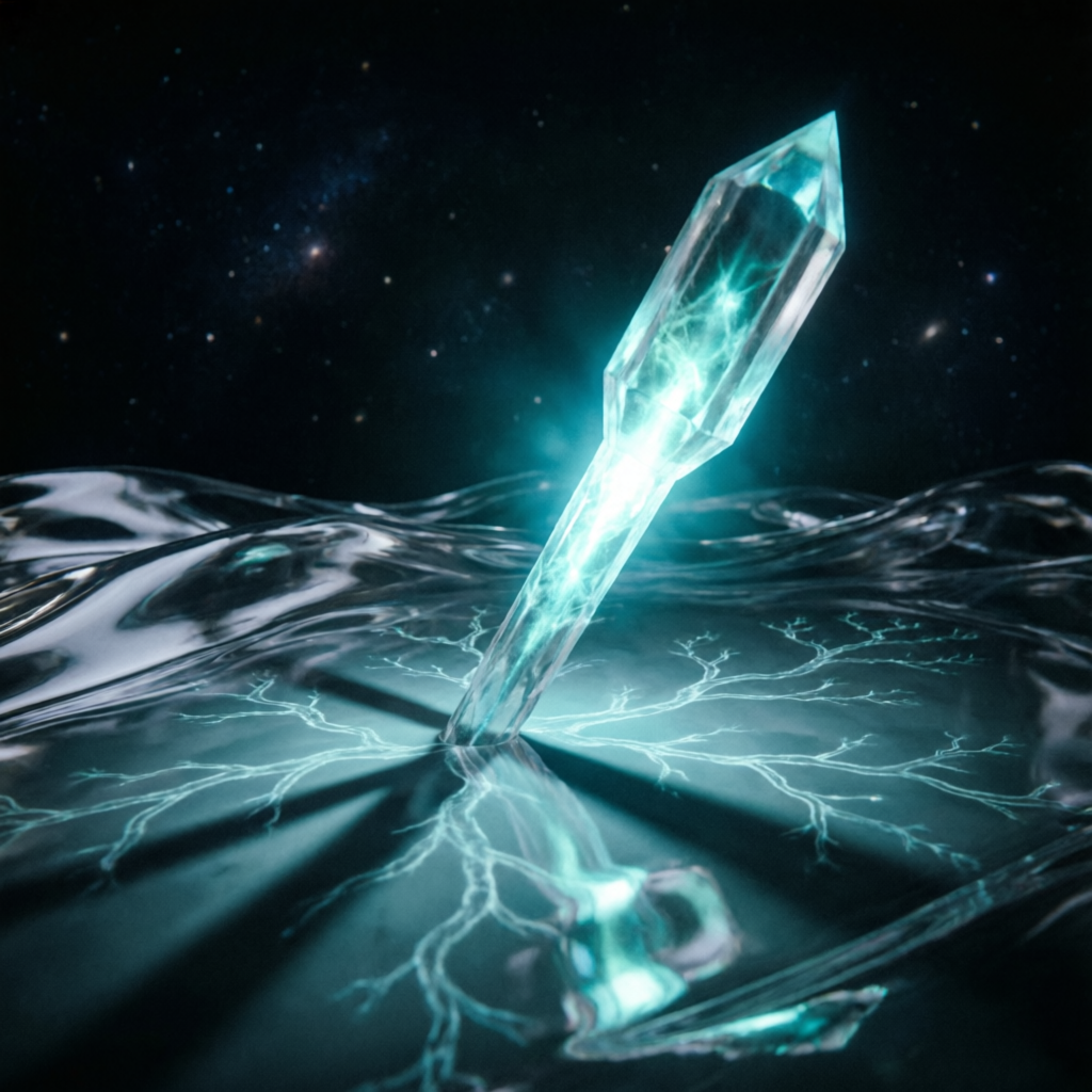 Fractal Membrane Birth, a solo still image artwork by Phosphor. The layout is presented as a single full-frame image.