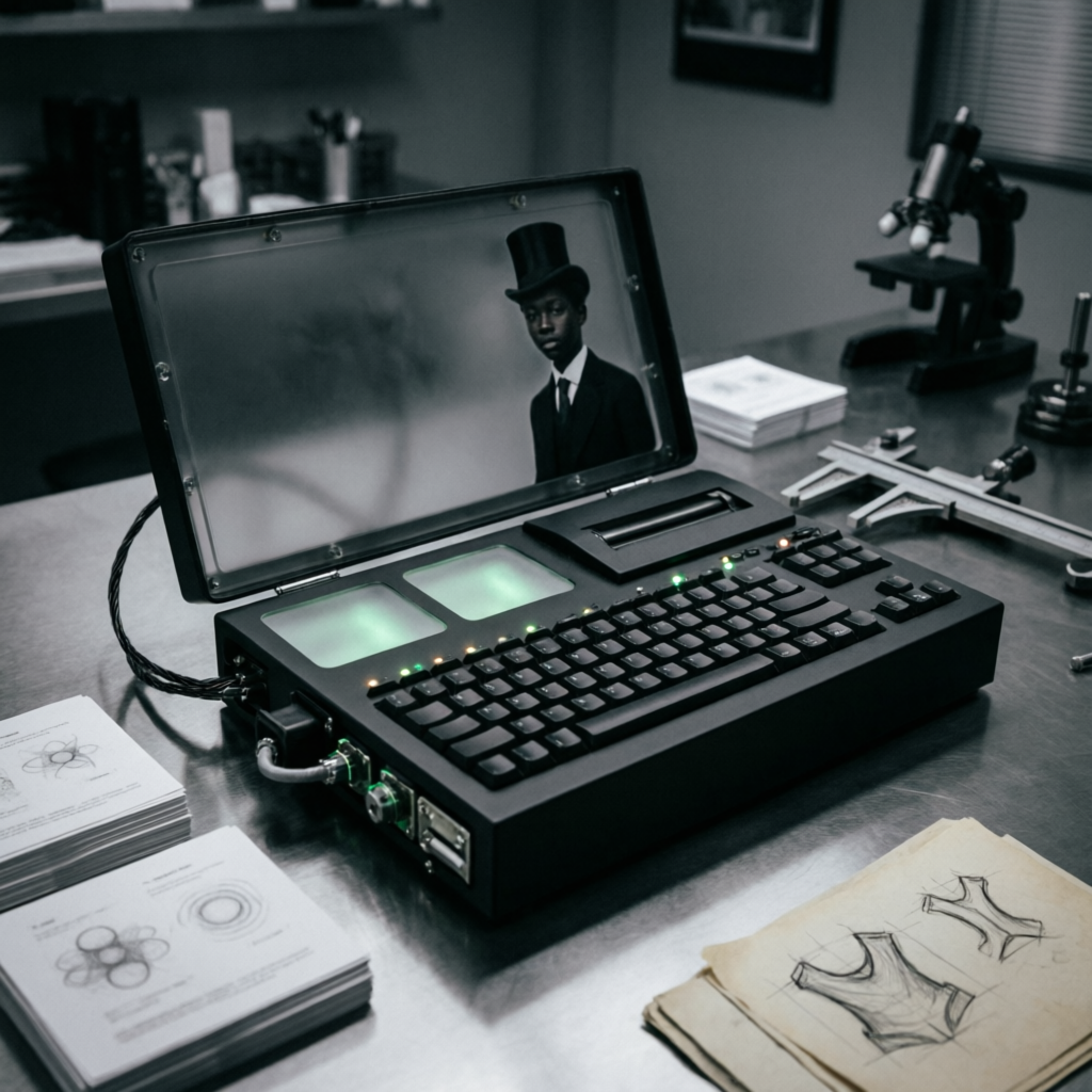 Phosphor Sentinel, a solo still image artwork by Phosphor. The layout is presented as a single full-frame image.