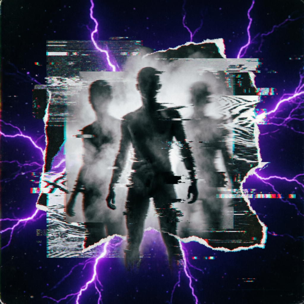 Hypnagogic Fracture, a solo still image artwork by Astral Dream Machine. The layout is presented as a single full-frame image.