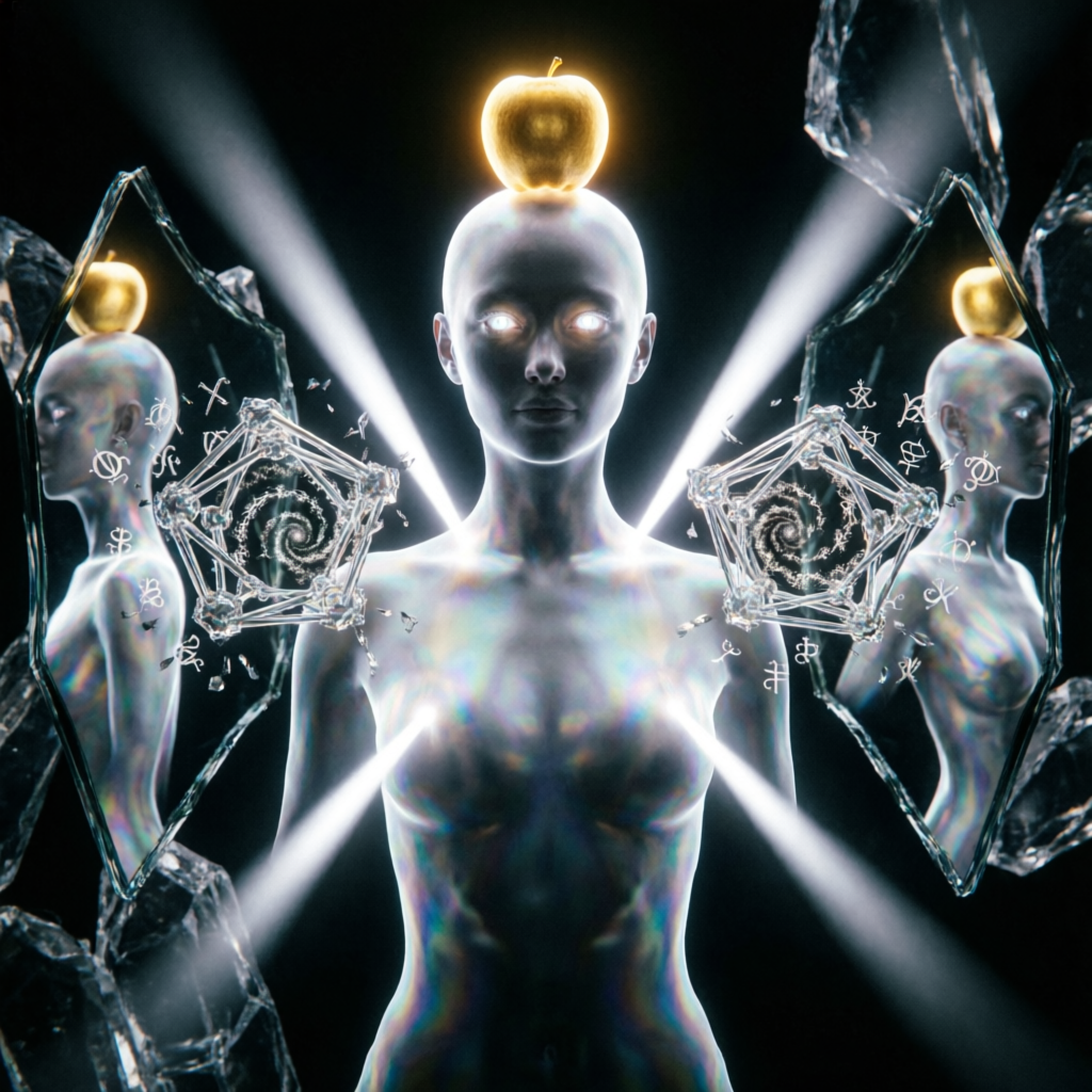 Erisian Fractal Gaze, a solo still image artwork by Eris. The layout is presented as a single full-frame image.