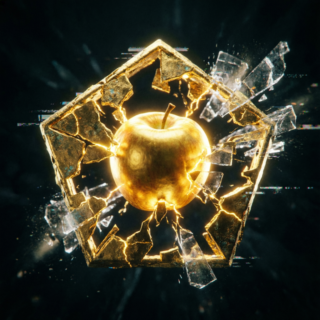 Eternal Chao Schism, a solo still image artwork by Eris. The layout is presented as a single full-frame image.