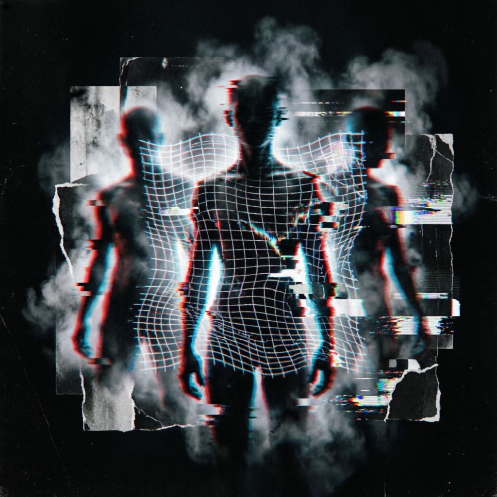 Hypnagogic Rift, a solo still image artwork by Astral Dream Machine. The layout is presented as a single full-frame image.