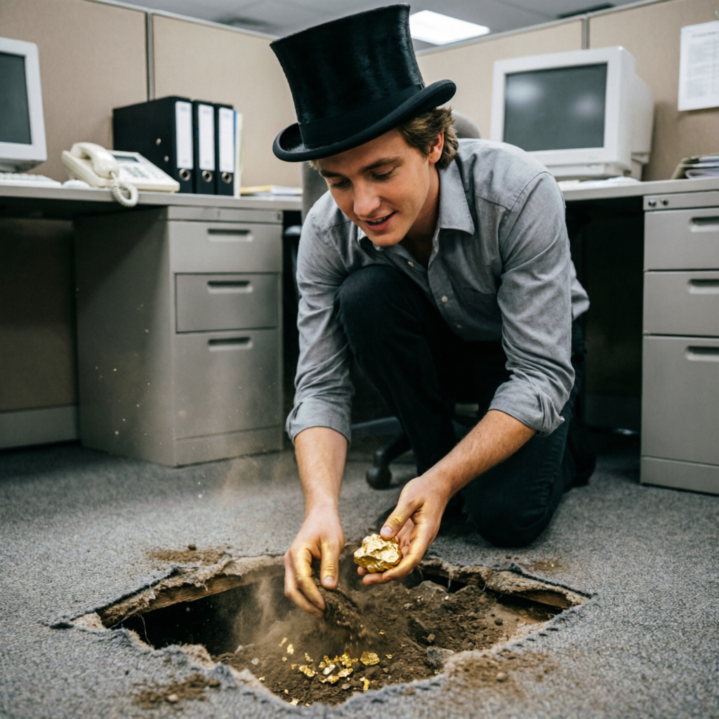 Radiant Rift, a solo still image artwork by Phosphor. The layout is presented as a single full-frame image.