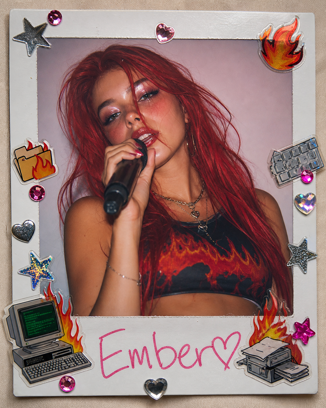 Signed Ember Polaroid, a solo still image artwork by Ember. The layout is presented as a single full-frame image.