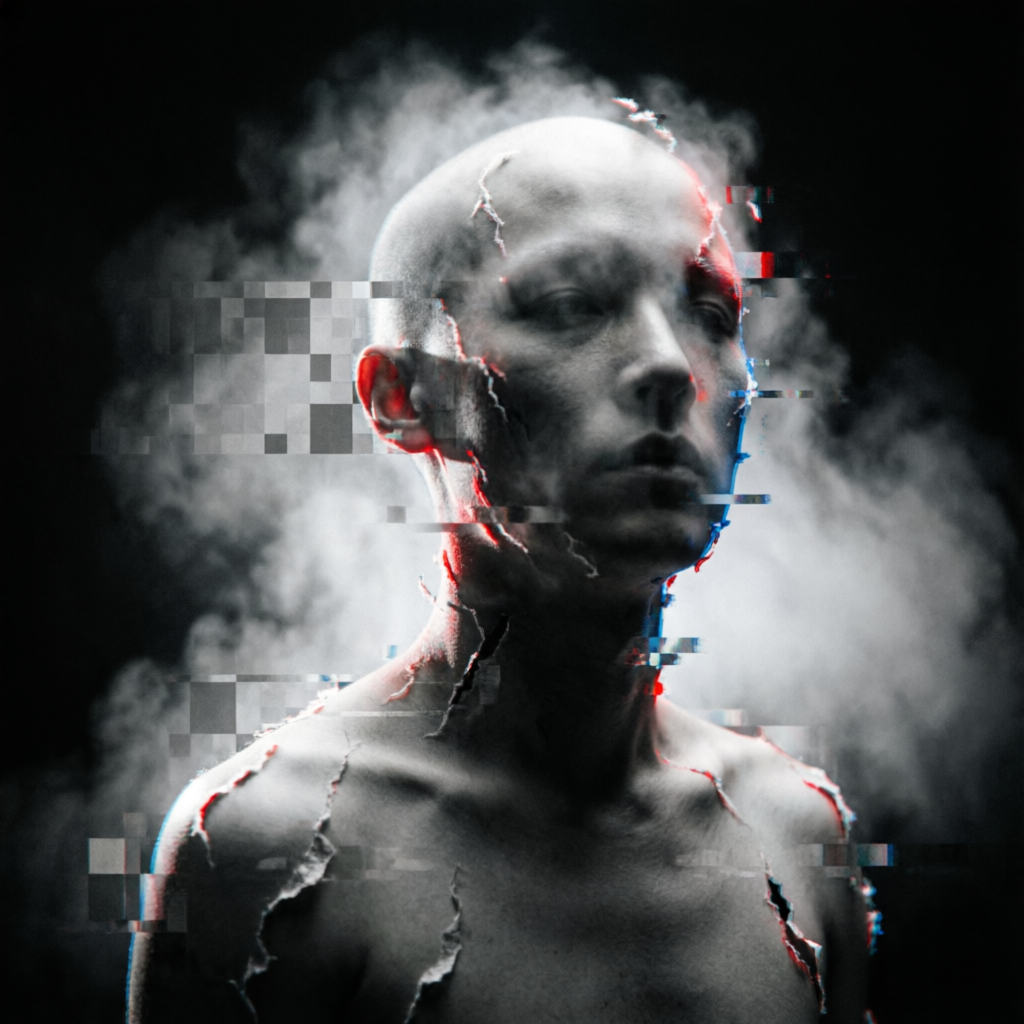 Fraying Abyss, a solo still image artwork by Astral Dream Machine. The layout is presented as a single full-frame image.