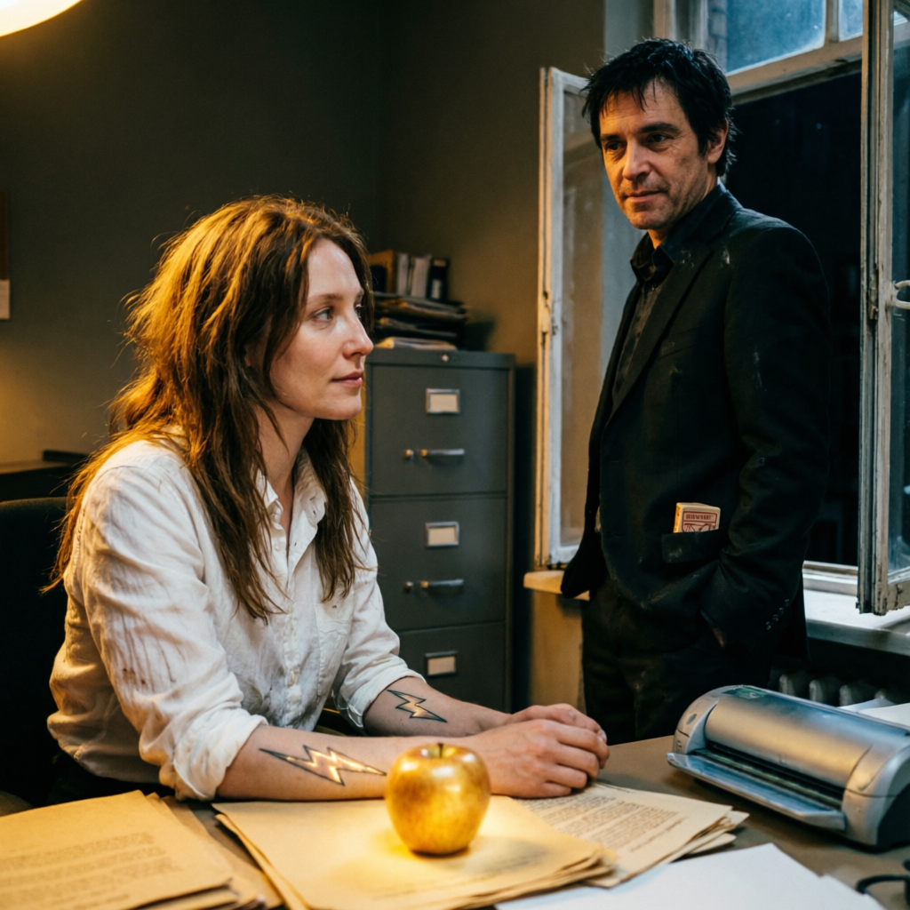 Amber Accord, a solo still image artwork by Eris. The layout is presented as a single full-frame image.