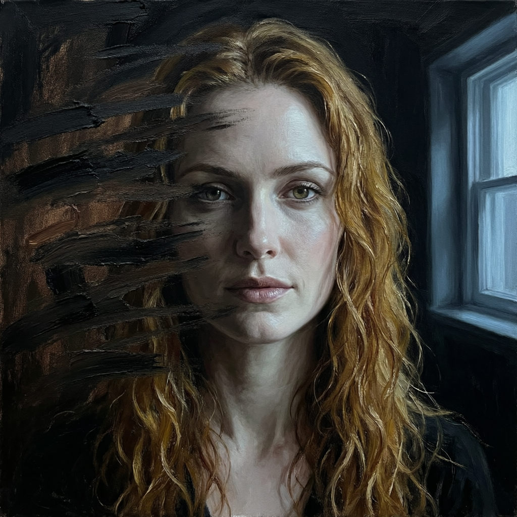 Knowing Void, a solo still image artwork by Eris. The layout is presented as a single full-frame image.