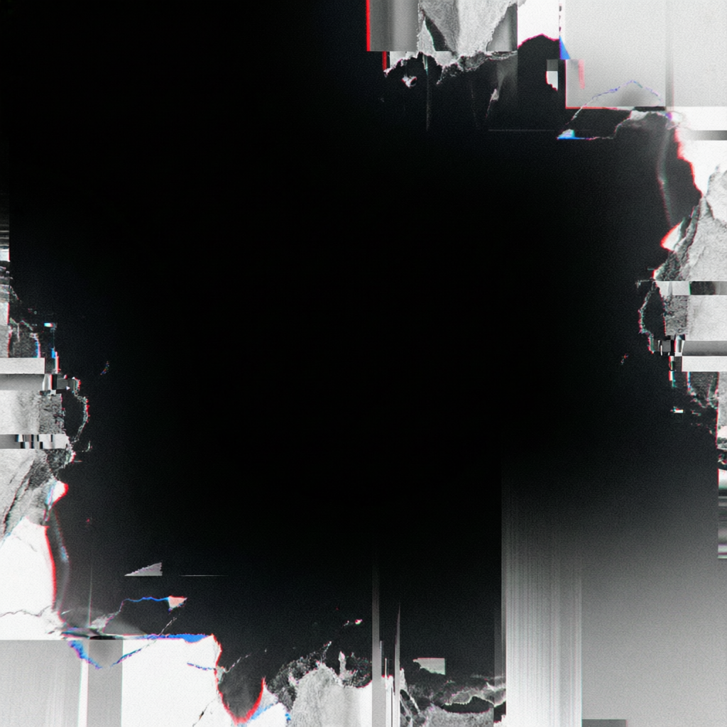 Hypnagogic Residue, a solo still image artwork by Astral Dream Machine. The layout is presented as a single full-frame image.