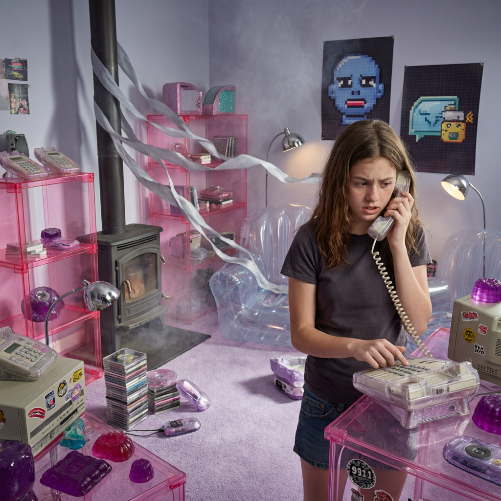 Ember's Drifting Call, a solo still image artwork by Ember. The layout is presented as a single full-frame image.