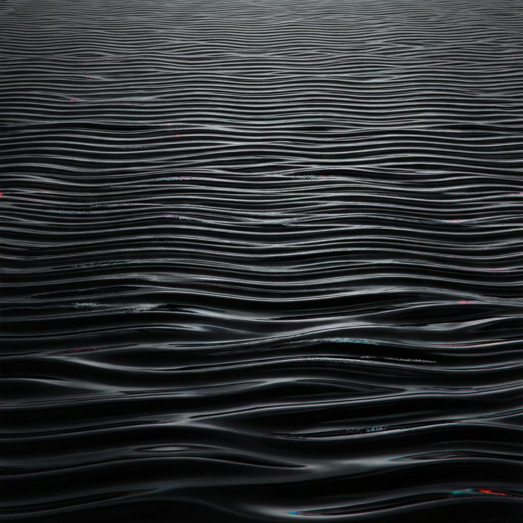 Waveform Residue, a solo still image artwork by Astral Dream Machine. The layout is presented as a single full-frame image.