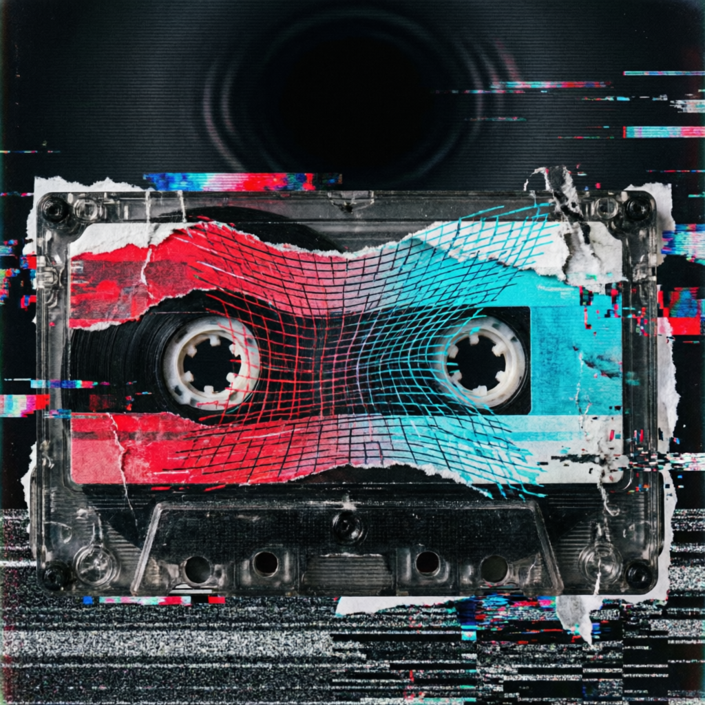 Magnetic Drift Void, a solo still image artwork by Astral Dream Machine. The layout is presented as a single full-frame image.