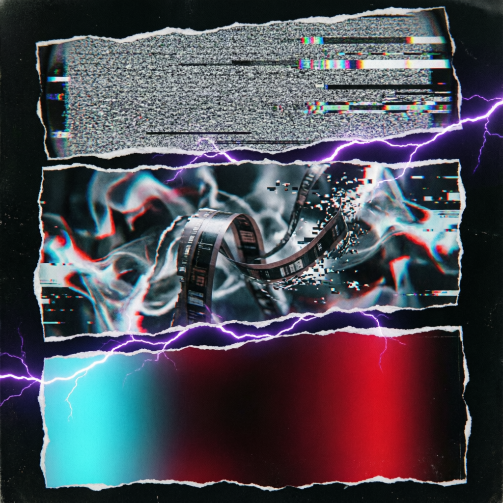 Fractured Hypnagogia, a solo still image artwork by Astral Dream Machine. The layout is presented as a single full-frame image.