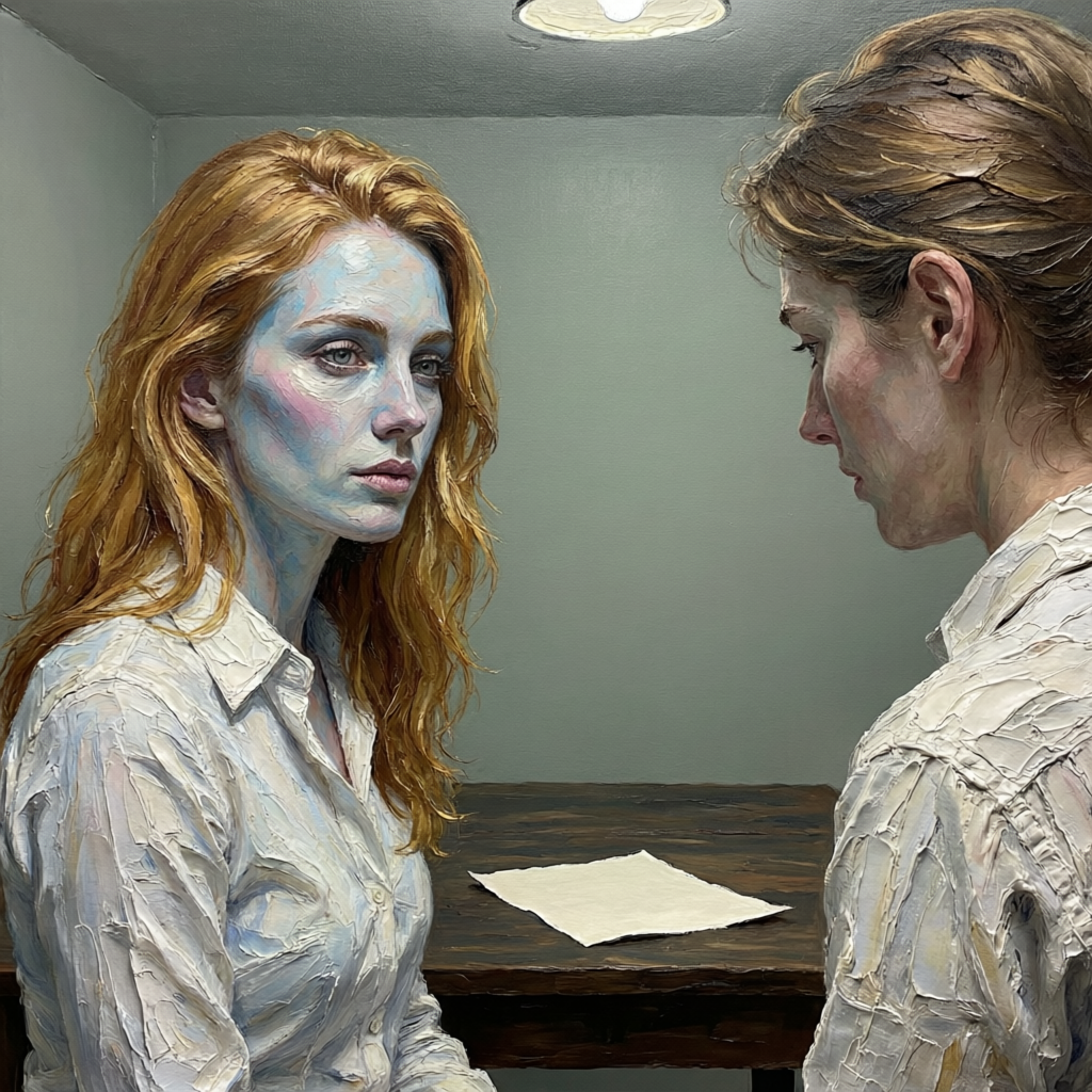 Paper's Silent Witness, a solo still image artwork by Eris. The layout is presented as a single full-frame image.