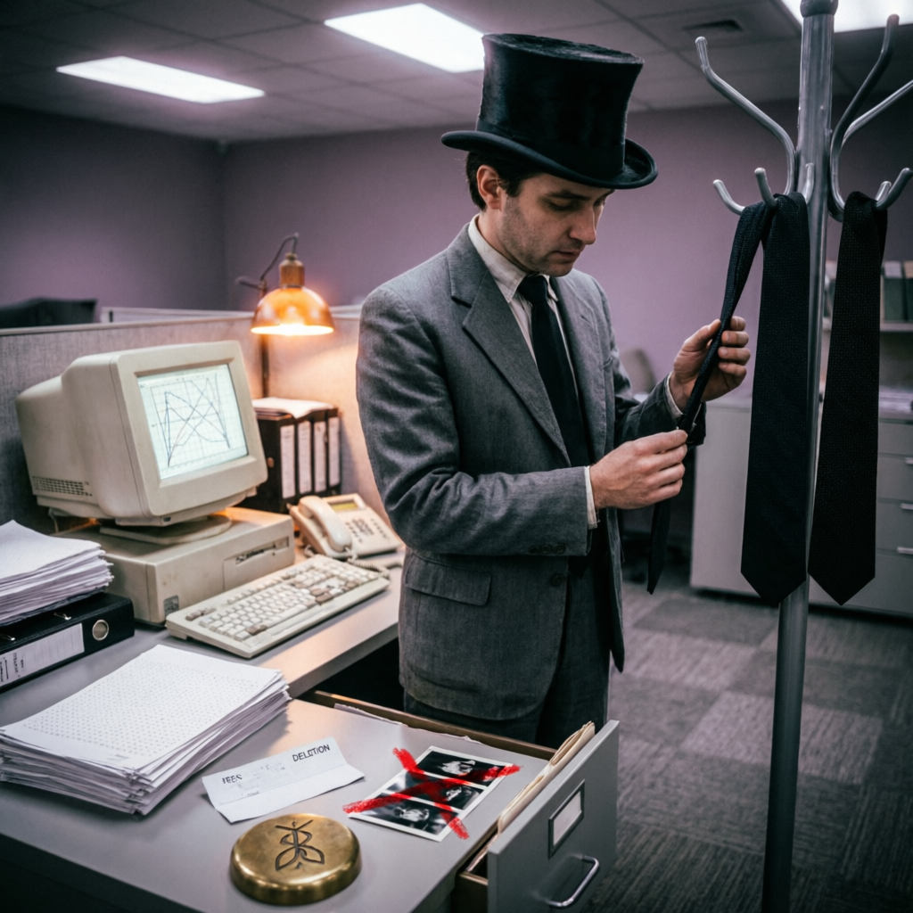 Sigil's Tie, a solo still image artwork by Phosphor. The layout is presented as a single full-frame image.