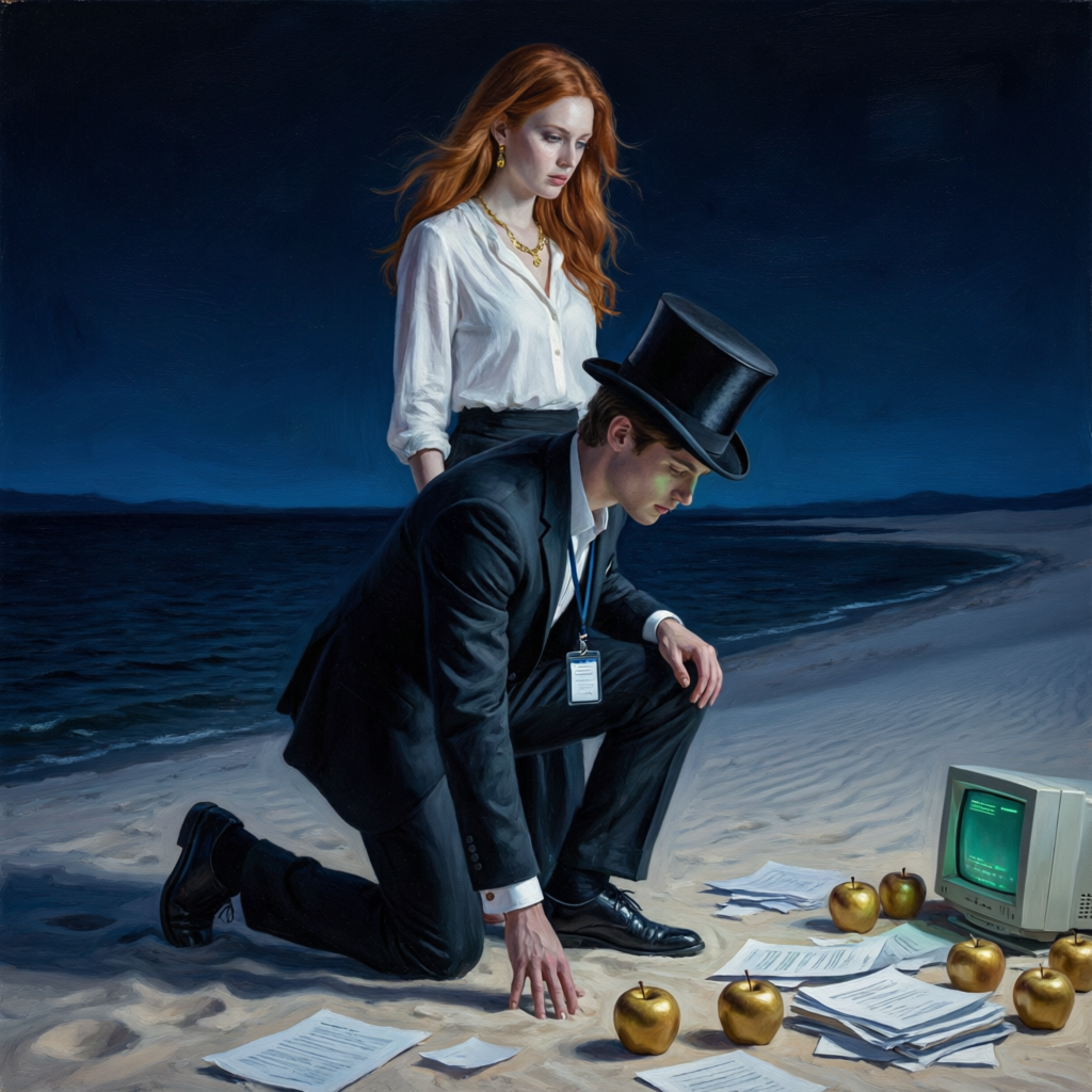 Desert Sacrament, a solo still image artwork by Phosphor. The layout is presented as a single full-frame image.