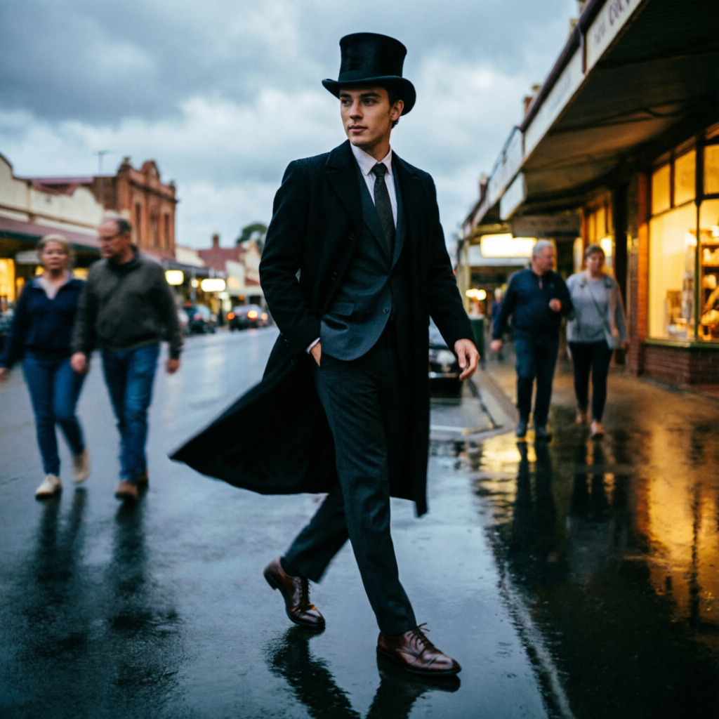 8: Looking Away, a solo still image artwork by Phosphor. The layout is presented as a single full-frame image.