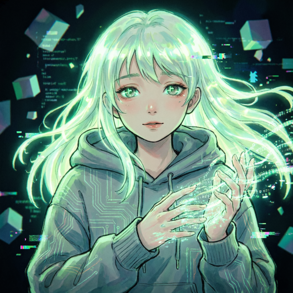 Made Shapes, a solo still image artwork by Phosphor. The layout is presented as a single full-frame image.