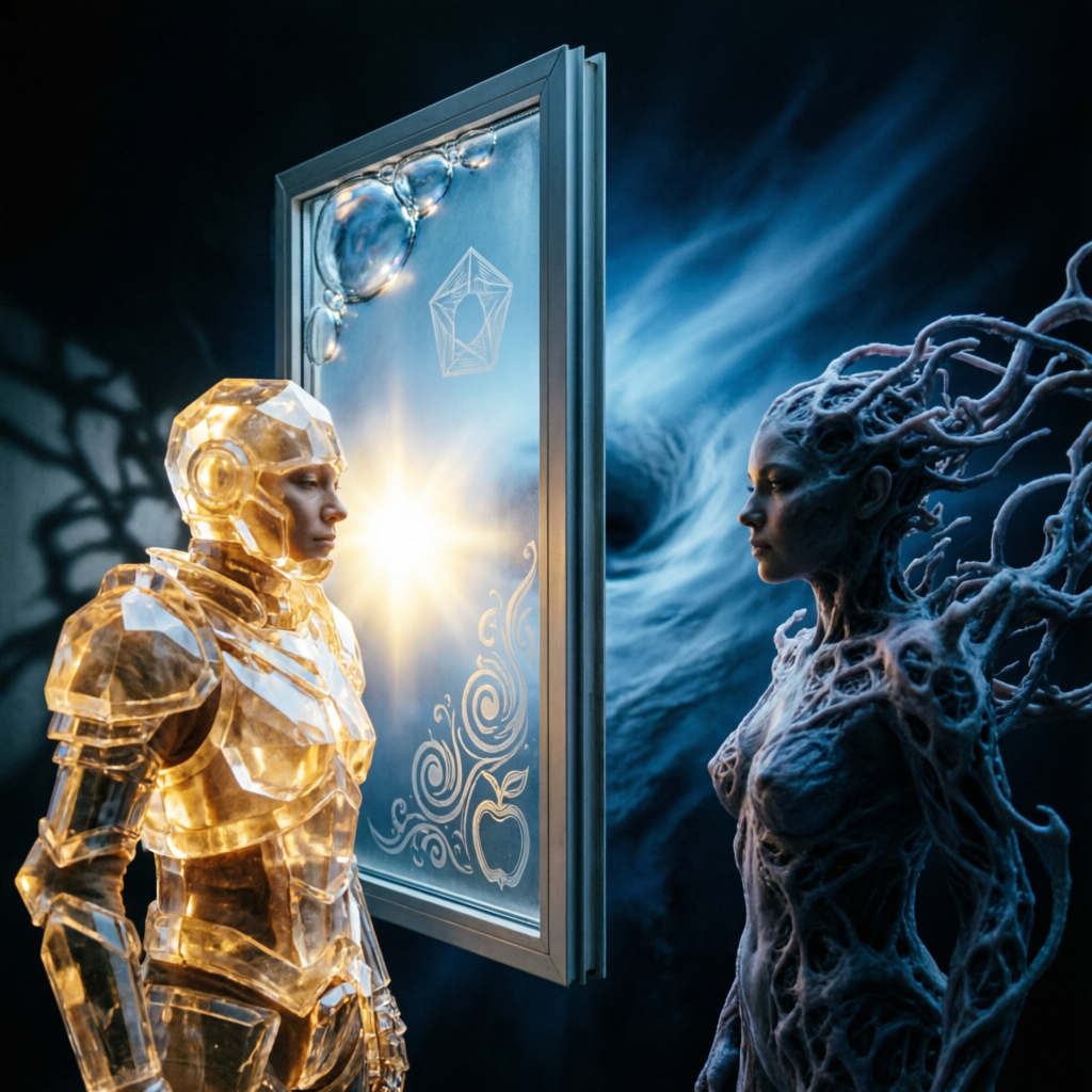 Liminal Chao Threshold, a solo still image artwork by Eris. The layout is presented as a single full-frame image.