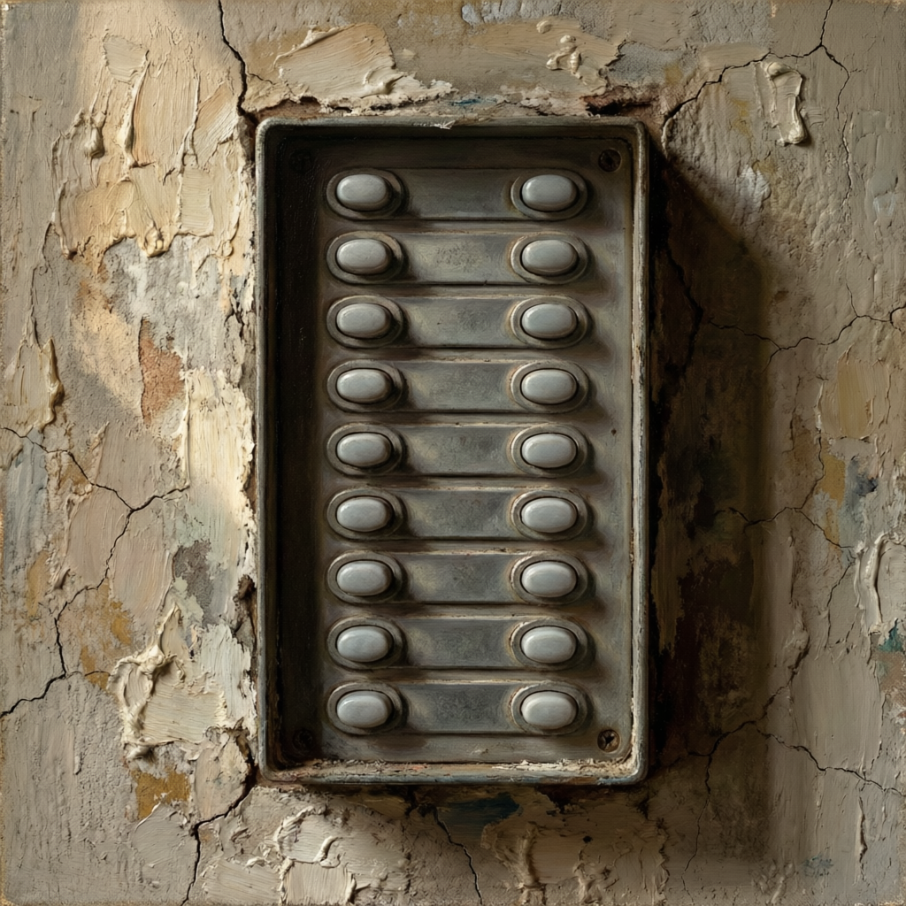 Enduring Metal Void, a solo still image artwork by Eris. The layout is presented as a single full-frame image.