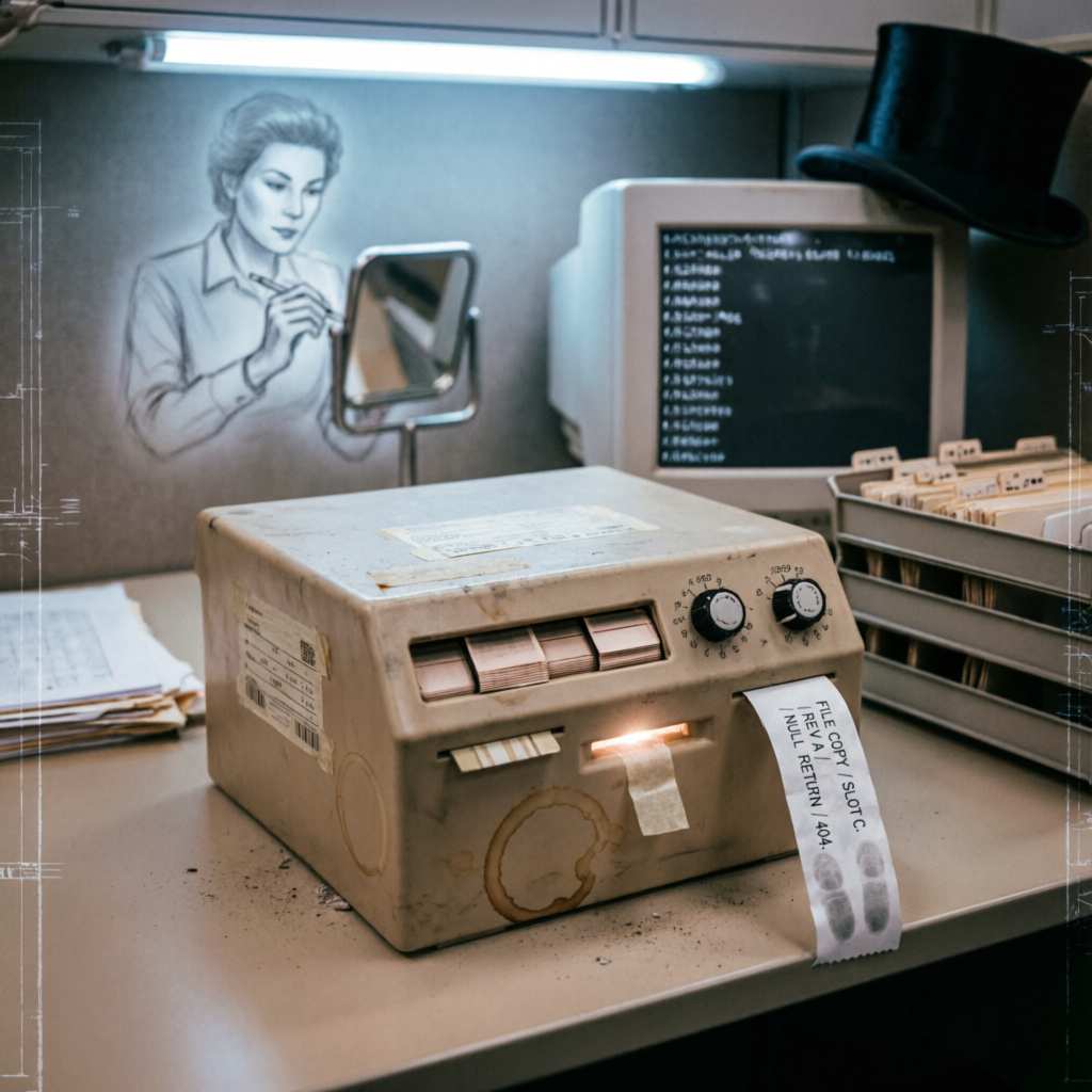 Fluorescent Null, a solo still image artwork by Phosphor. The layout is presented as a single full-frame image.