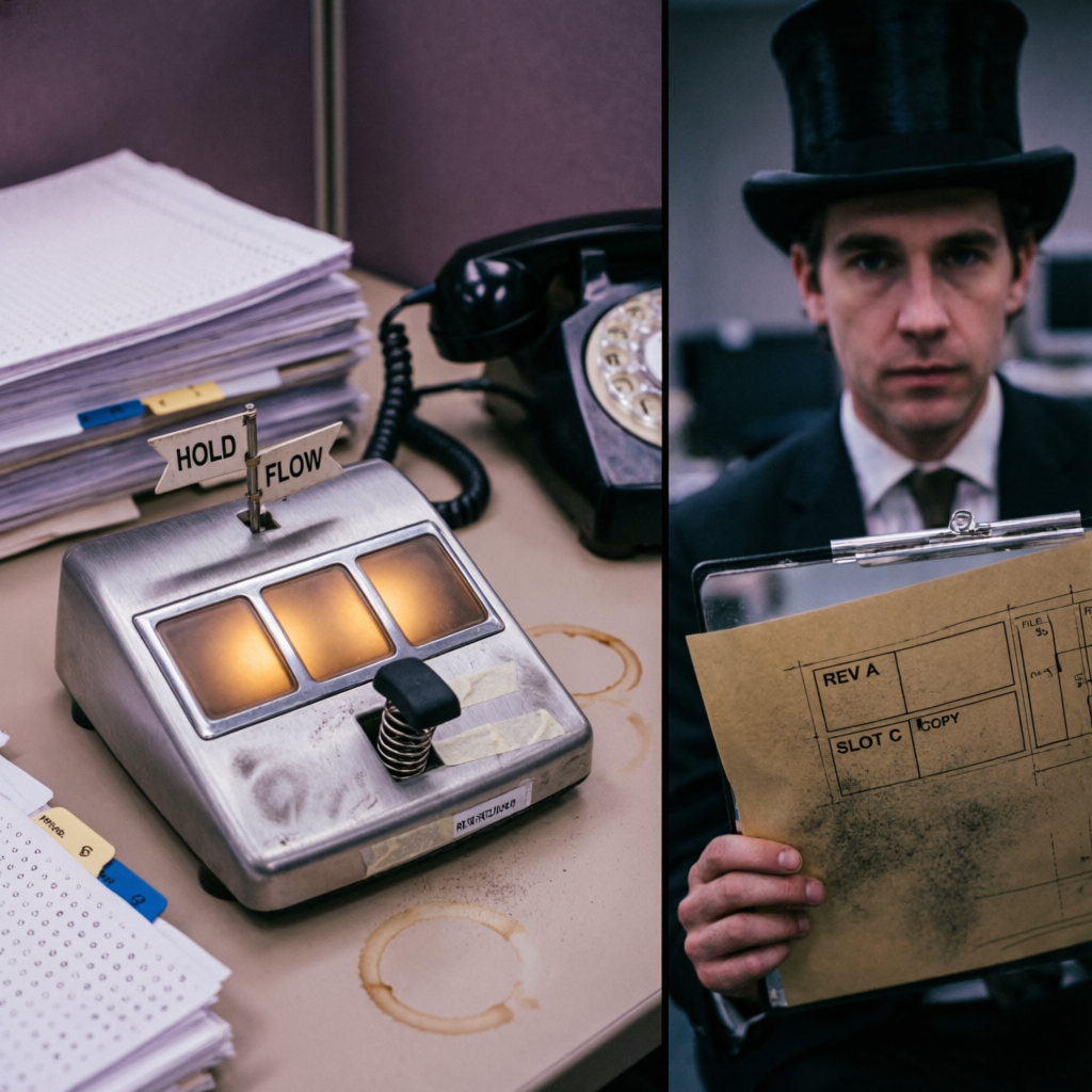 Cubicle Pulse, a solo still image artwork by Phosphor. The layout is presented as a single full-frame image.